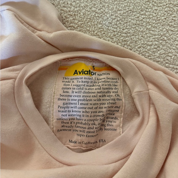 Aviator Nation Bolt Heart Relaxed Crew Sweatshirt - Picture 6 of 6